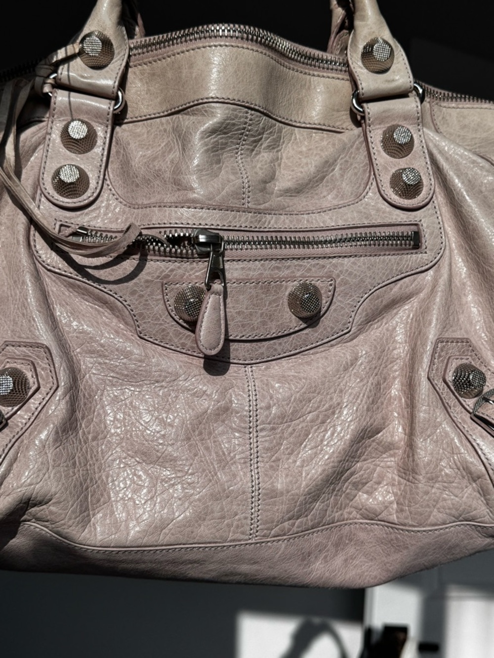 Balenciaga dusty pink Leather Work Bag - Picture 13 of 16